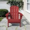 Folding Adirondack Chair – Dark Red
