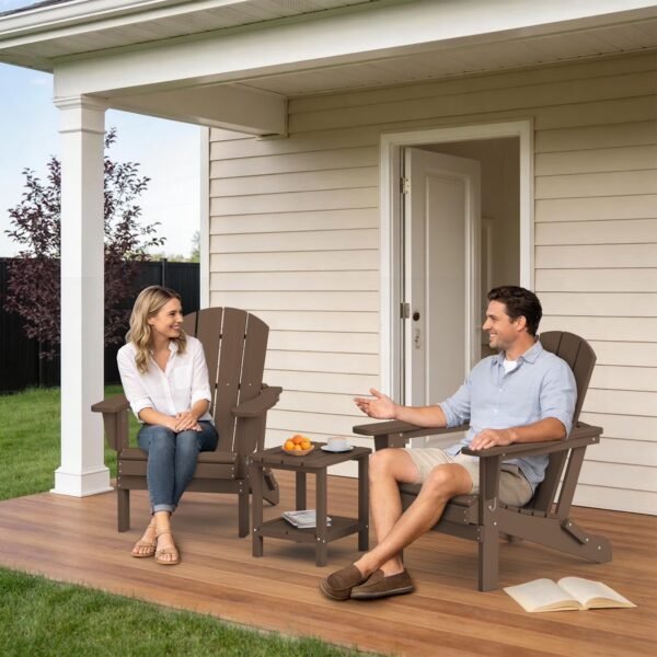 Folding Adirondack Chair – Brown