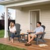 Folding Adirondack Chair – Gray