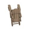 Outdoor Adirondack Chair & Ottoman Set – Weathered Wood