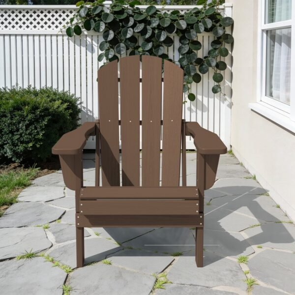 Folding Adirondack Chair – Brown