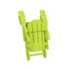 Outdoor Adirondack Chair & Ottoman Set – Lime