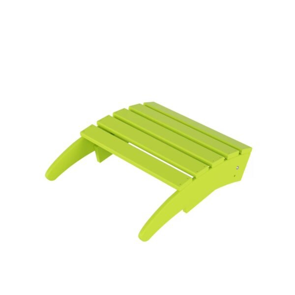 Outdoor Adirondack Chair & Ottoman Set – Lime
