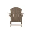 Outdoor Adirondack Chair & Ottoman Set – Weathered Wood