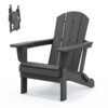 Folding Adirondack Chair – Gray