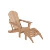 Outdoor Adirondack Chair & Ottoman Set – Teak
