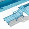 Outdoor Chaise Lounge Chair – Light Blue