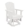 Adirondack Swivel Glider Chair – White