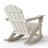 Outdoor Patio Rocking Adirondack Chair – Sand