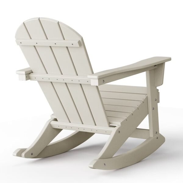 Outdoor Patio Rocking Adirondack Chair – Sand