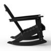 Outdoor Patio Rocking Adirondack Chair – Black