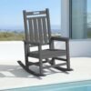 HDPE Outdoor Rocking Chair – Gray