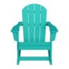 Outdoor Patio Rocking Adirondack Chair – Turquoise