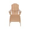 Outdoor Adirondack Chair & Ottoman Set – Teak