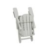Outdoor Adirondack Chair & Ottoman Set – Sand
