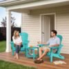 Folding Adirondack Chair – Turquoise