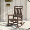 HDPE Outdoor Rocking Chair – Brown