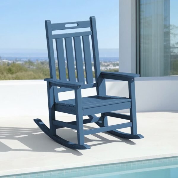HDPE Outdoor Rocking Chair – Navy Blue