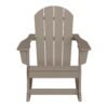 Outdoor Patio Rocking Adirondack Chair – Weathered Wood