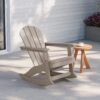 Outdoor Patio Rocking Adirondack Chair – Weathered Wood