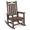 HDPE Outdoor Rocking Chair – Brown