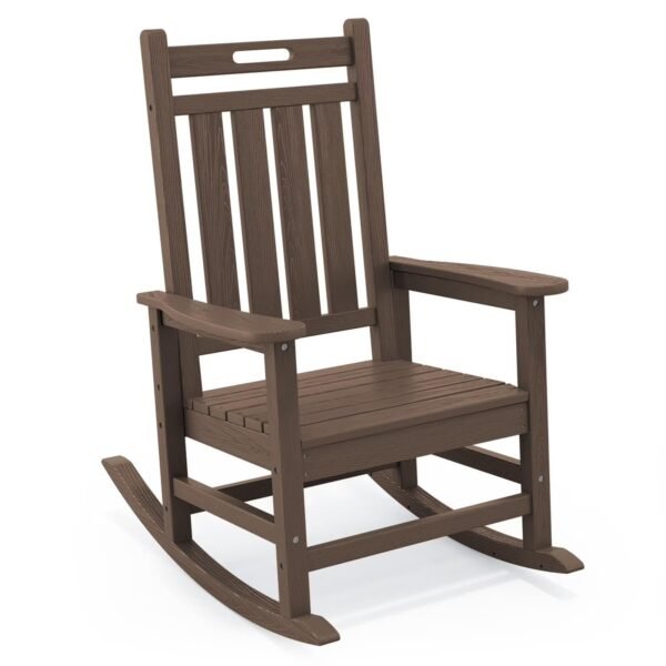 HDPE Outdoor Rocking Chair – Brown