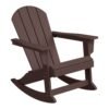 Outdoor Patio Rocking Adirondack Chair – Dark Brown