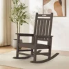 HDPE Outdoor Rocking Chair – Coffee