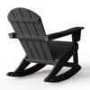 Outdoor Patio Rocking Adirondack Chair – Black