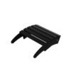Outdoor Adirondack Chair & Ottoman Set – Black