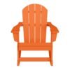 Outdoor Patio Rocking Adirondack Chair – Orange