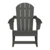 Outdoor Patio Rocking Adirondack Chair – Gray