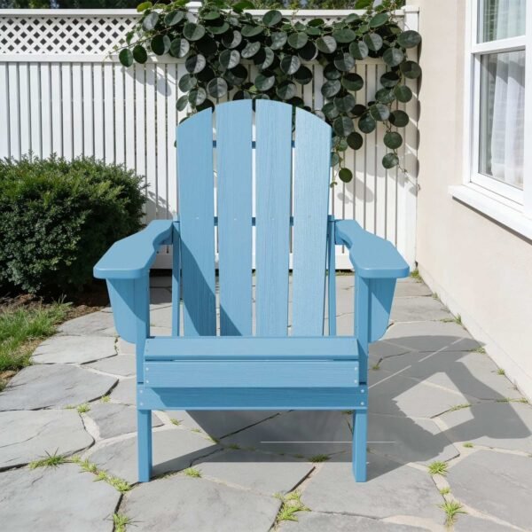 Folding Adirondack Chair – Light Blue