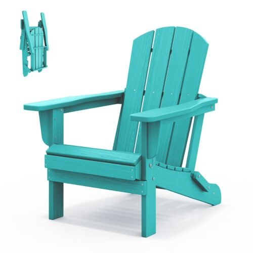 Folding Adirondack Chair – Turquoise