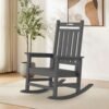 HDPE Outdoor Rocking Chair – Gray