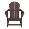 Outdoor Patio Rocking Adirondack Chair – Dark Brown